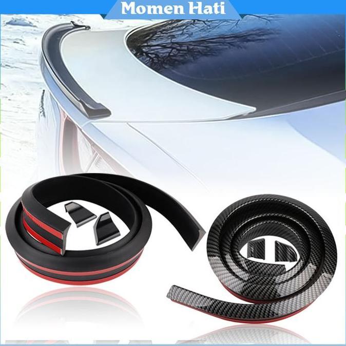 SASCALA Spoiler Lips Ducktail Carbon 3d Universal - Spoiler Modifikasi Sporty Untuk Sedan Meningkatk