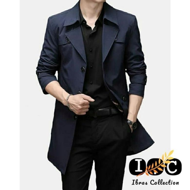 PROMO Men's coat jacket | BLAZER PRIA | Jas long coat pria / Blazer Pria Terbaru