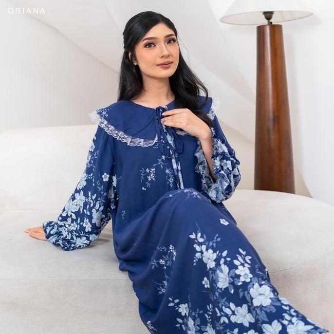 GAVANISTORE - ORIANA HOMEWEAR DASTER BUSUI LUISA COLLECTION ALLSIZE | DASTER PANJANG HIJAB FRIENDLY