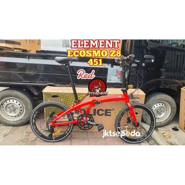Sepeda Lipat Element Ecosmo Z8 2x8 Speed Ready stock