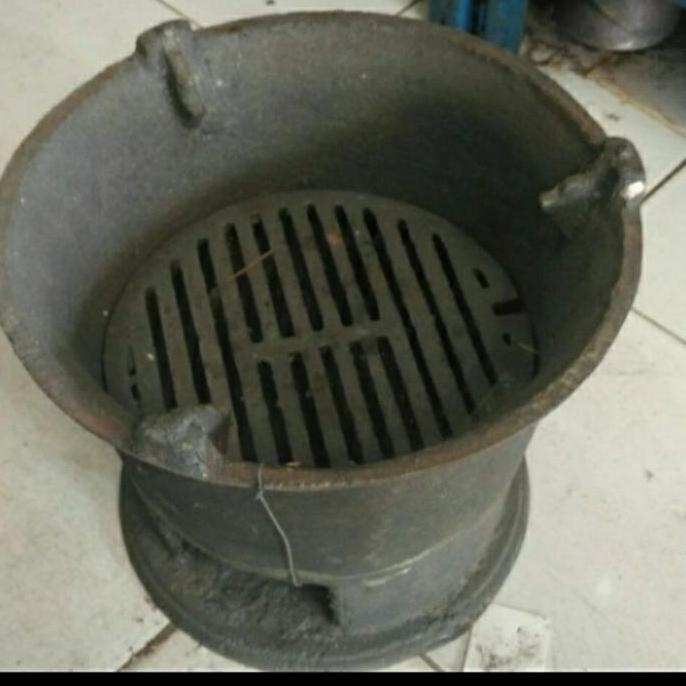anglo kompor arang besi baja cor ukuran 26cm HT
