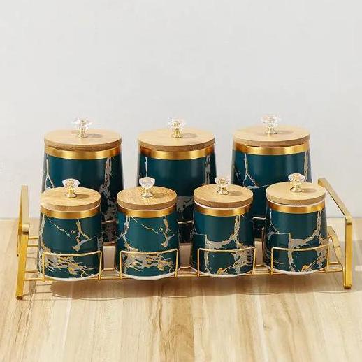 Satuan Nepal Wadah Bumbu Keramik Kopi Gula Teh Satuan