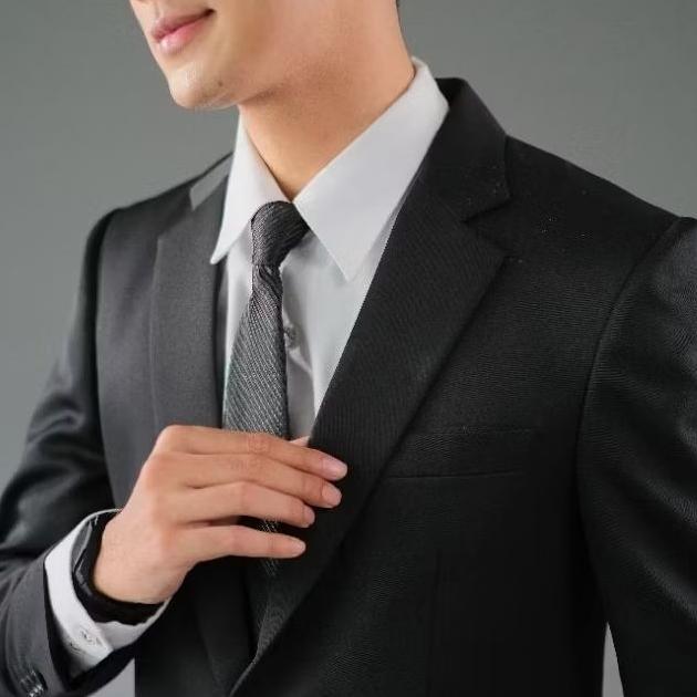 Best Seller Dearga Daza Black Setelan Jas Celana Pria Formal Slimfit Hitam Anak Muda Wisuda