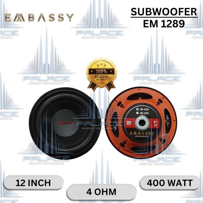 Subwoofer 12 Inch - Embassy EM 1289