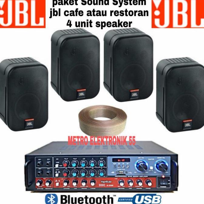 Paket Sound System Jbl Cafe Atau Restoran 4 Unit Speaker Original