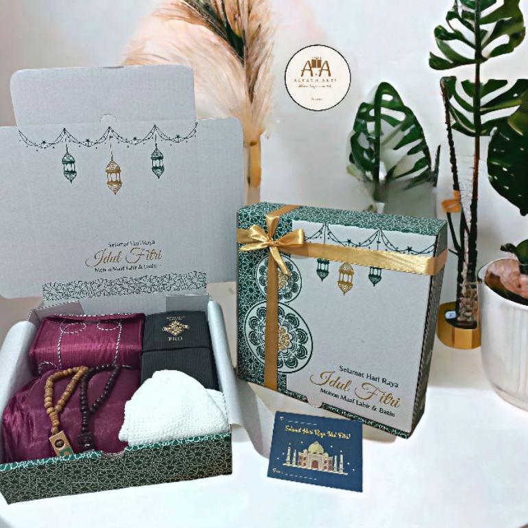 Free Ongkir Hampers Couple Mukena Sarung Wadimor / Hampers Idul Fitri 2026 / Hampers Lebaran