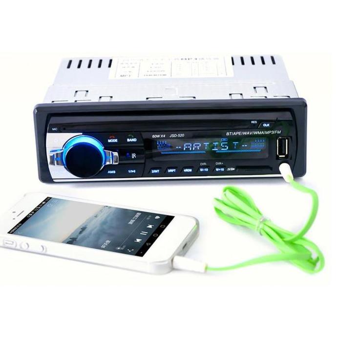 [COD] Tape Audio Mobil Media Player Multifungsi Bluetooth MP3 FM Radio High Quality Slot USB Dan SD 