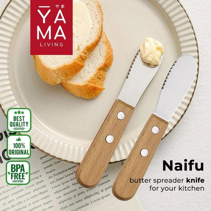 YAMA NAIFU Butter Spreader Garpu Oles Mentega Margarin Selai Kue