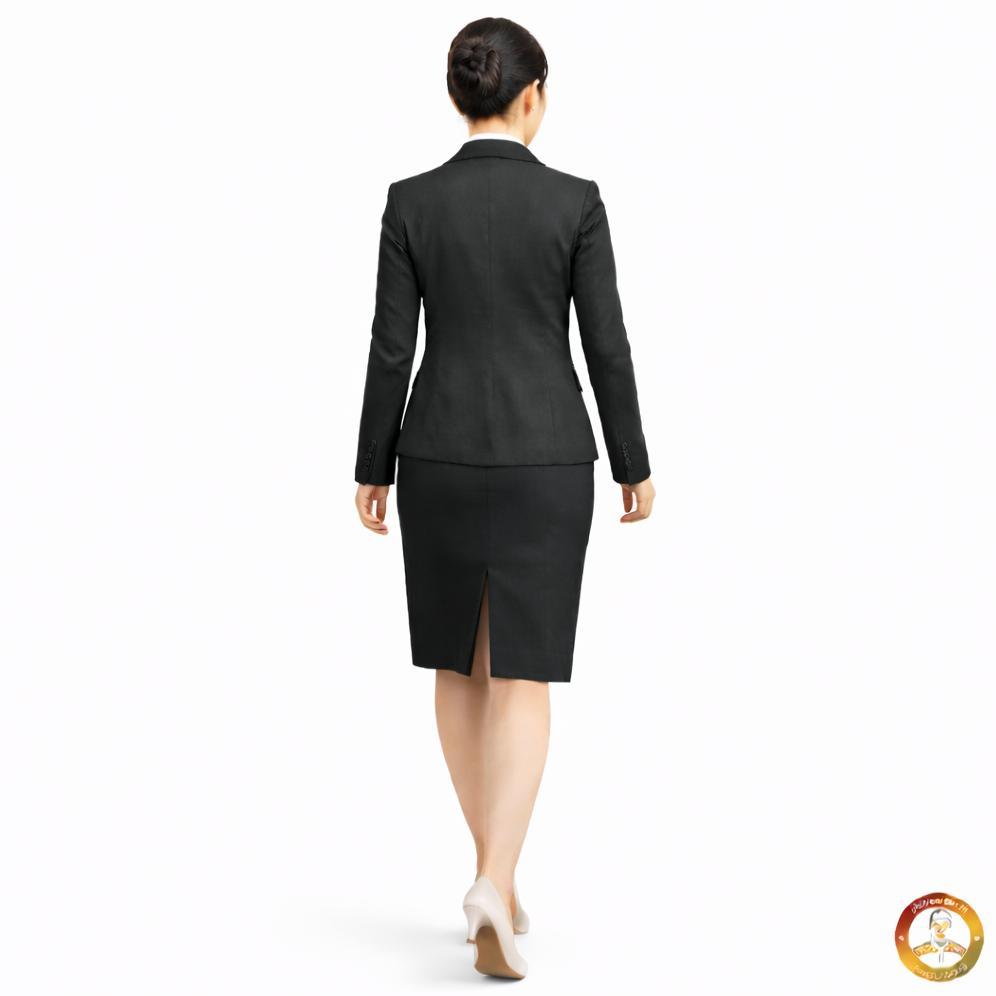 Free Ongkir Setelan Jas Blazer Rok Pendek 7/8 Formal Dibawah Dengkul One Set Rok Pendek 3/4 Blazer A