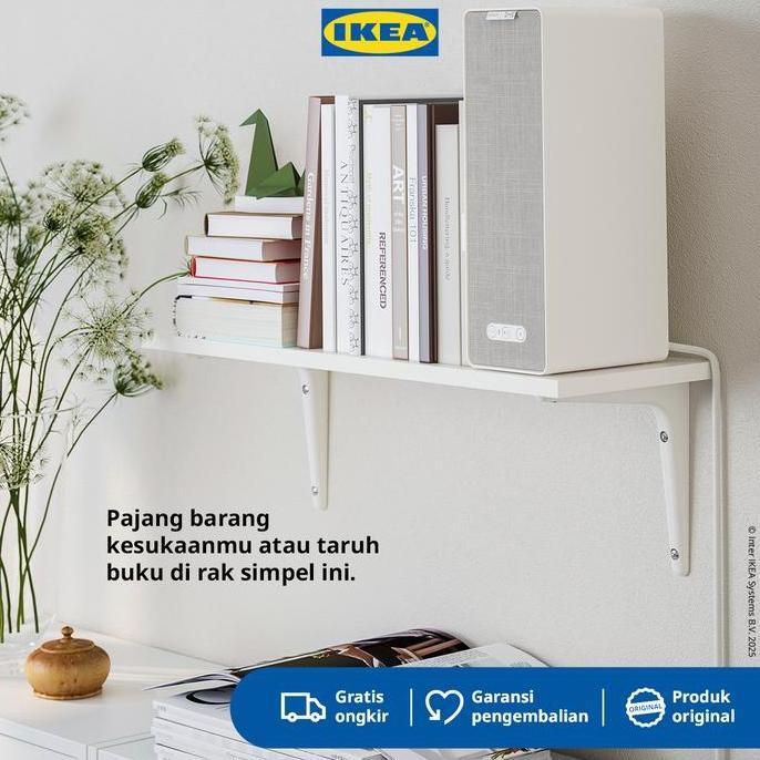 IKEA SIBBHULT/BURHULT Rak Dinding Putih Minimalis 59x20 cm