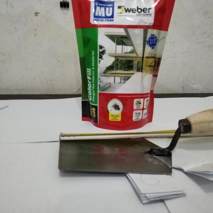 Ready PAKET MU 408 1KG PUTIH NAT KERAMIK SEDOK SEMEN KOTAK SUPER GAGANG KAYU