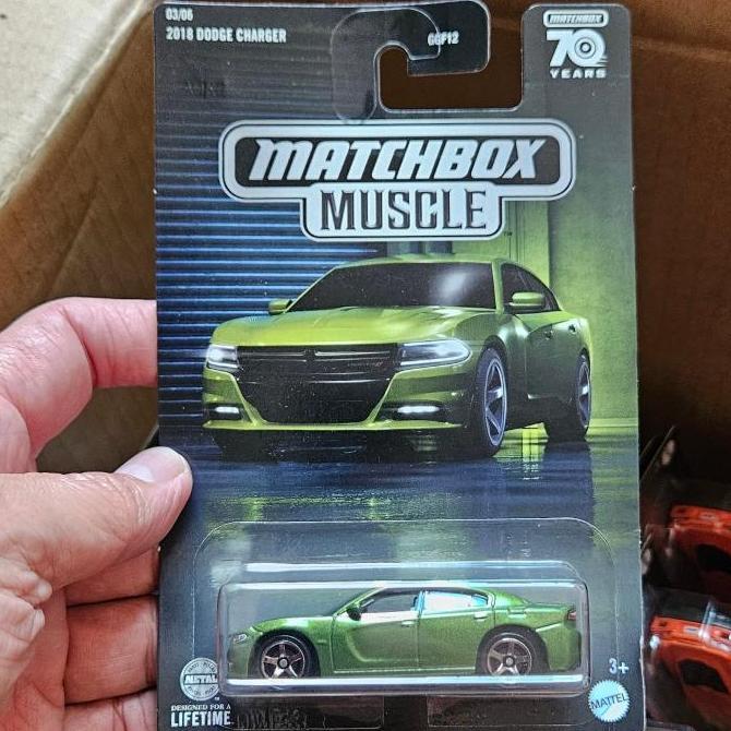 ORIGINAL MATCHBOX MUSCLE 2018 DODGE CHARGER GREEN