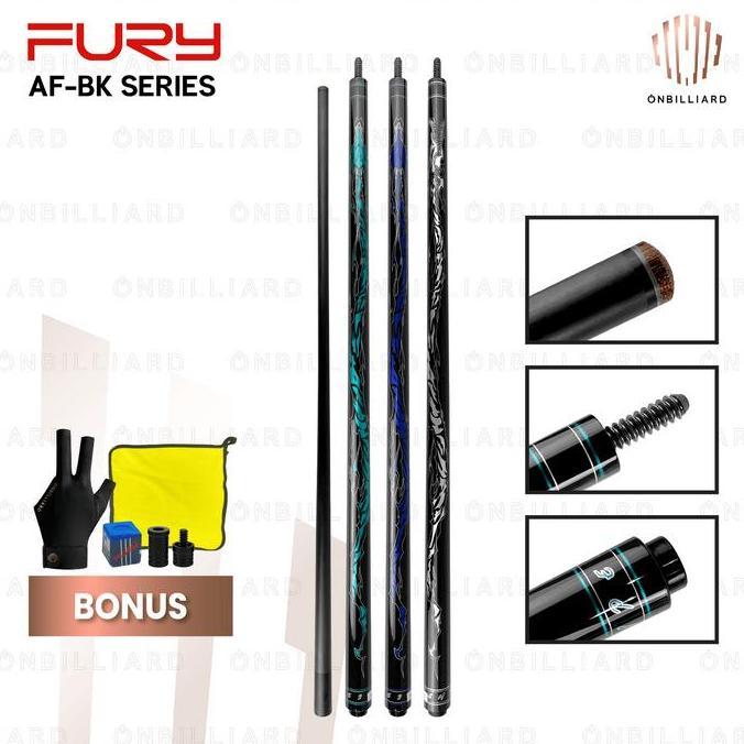 NEW Fury Tempest Break AF-BK Series Cue Stick Stik Billiard Carbon
