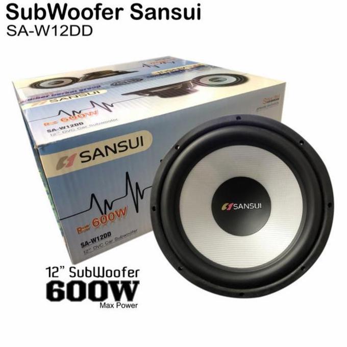Subwoofer 12 Inch Sansui SA W12DD Double Coil / Subwoofer Sansui