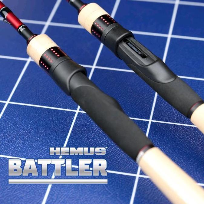 Hemus Joran Pancing Carbon Solid Battler Fuji New Concept Dengan Full Fuji Ring & American Style Han