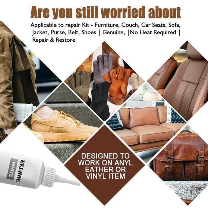 Ready Krim Dempul Filler Repair Magic Penghitam Jok Sofa Kulit Mobil Retak Leather murah