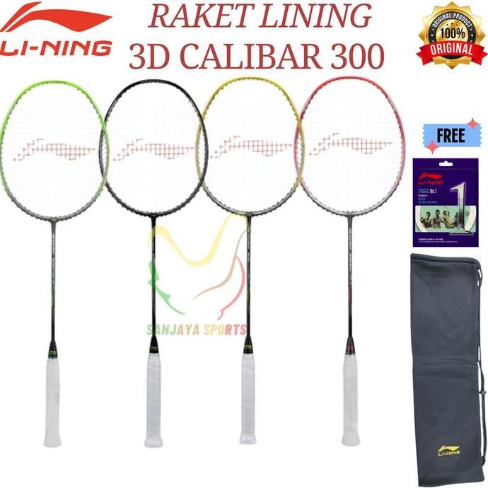 TERMURAH - RAKET BADMINTON LINING 3D CALIBAR 300 300 BOOST 300 COMBAT