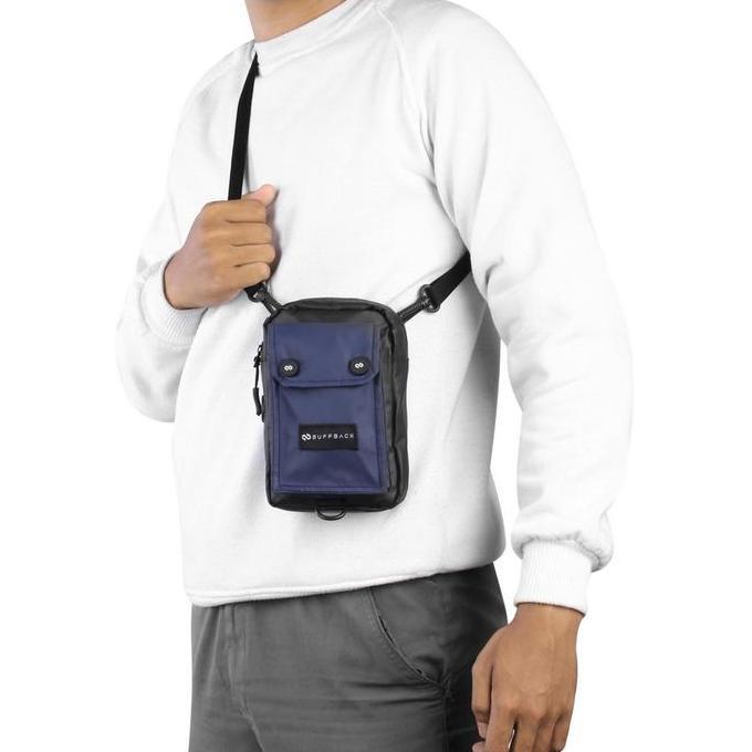 Tas Selempang Neck Bag Slingbag Pria Buffback Delle