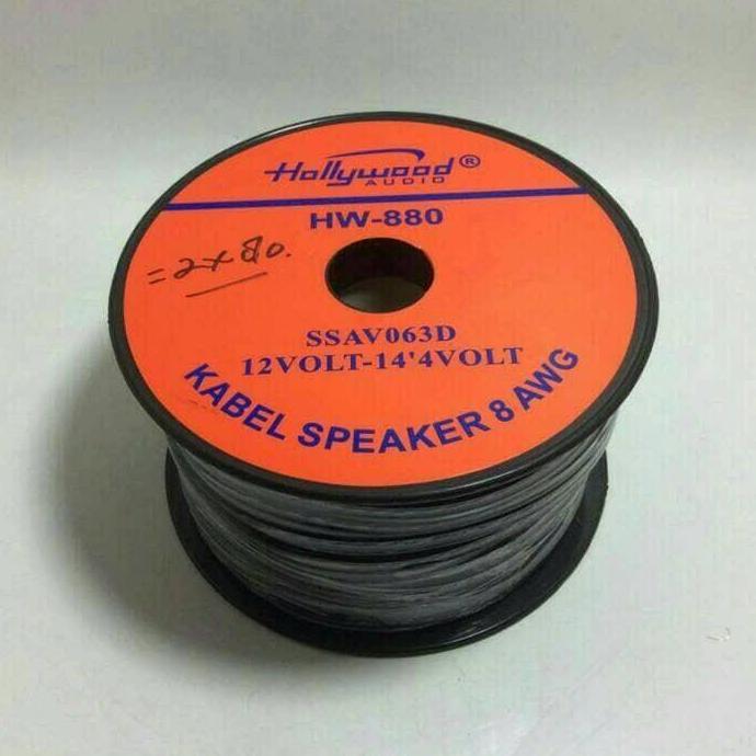 KABEL SPEAKER HOLLYWOOD 8 AWG 2X80 / ROLL