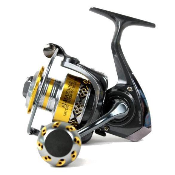 REEL PANCING EXORI ALMAZ 2000 3000 5000 REEL SPINNING ALUMINIUM SPOOL BIG BAIL ARM ALUMINIUM KNOB