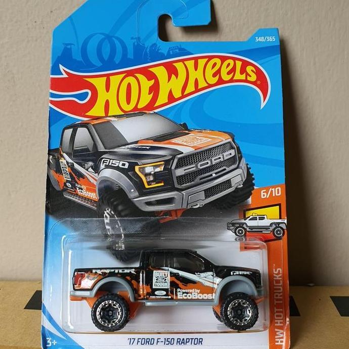 ORIGINAL HOTWHEELS 17 FORD F150 RAPTOR BLACK