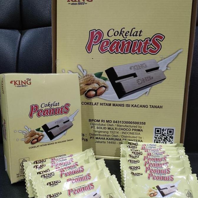 1 Kotak (20 pcs) chocolate Cashew d'king