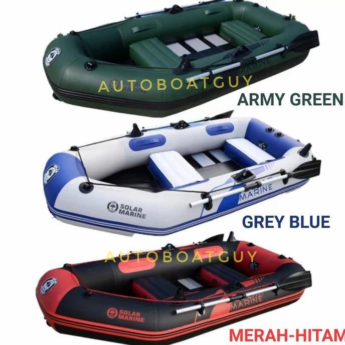 Perahu Karet Mancing SOLAR MARINE PVC Tebal [Ready & Pre Order]