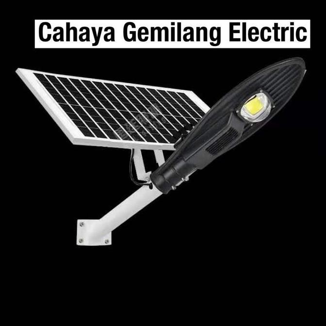 Lampu jalan solar cell 50w 50watt tenaga surya pju cobra led