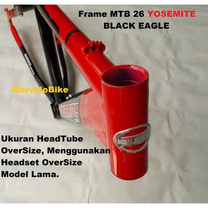 Frame Sepeda Batangan Sepeda MTB 26 inch Alloy Merk YOSEMITE BLACK EAGLE