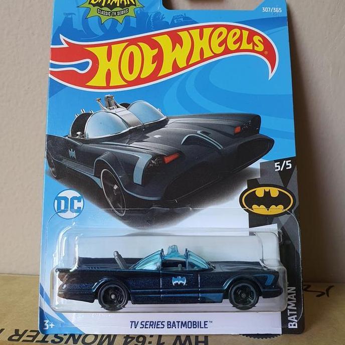 ORIGINAL Hotwheels BATMAN CLASSIC TV Series Batmobile Blue