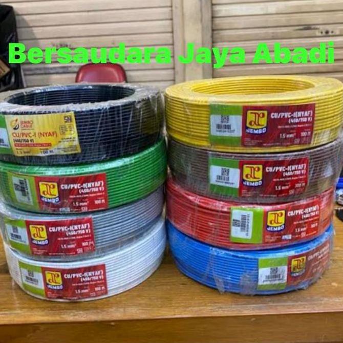 Murah Kabel Nyaf 1.5Mm 1X1.5Mm Jembo 100M / Nyaf 1,5Mm 1X1,5Mm 100 Meter Jembo