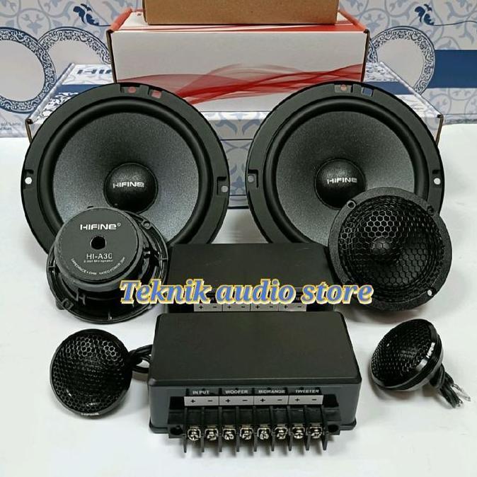 Speaker Split 3way Hifine Black Series Full Crossover 3way