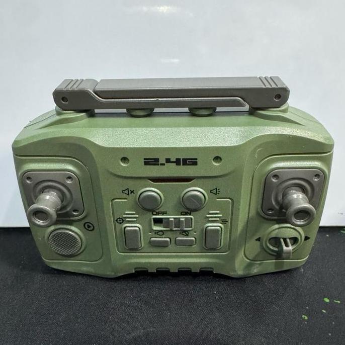 Bidushopseller71 - Mainan Anak Rc Mobil Tank Military Nembak Asap Sound Lampu Besar Mainan Remote Co