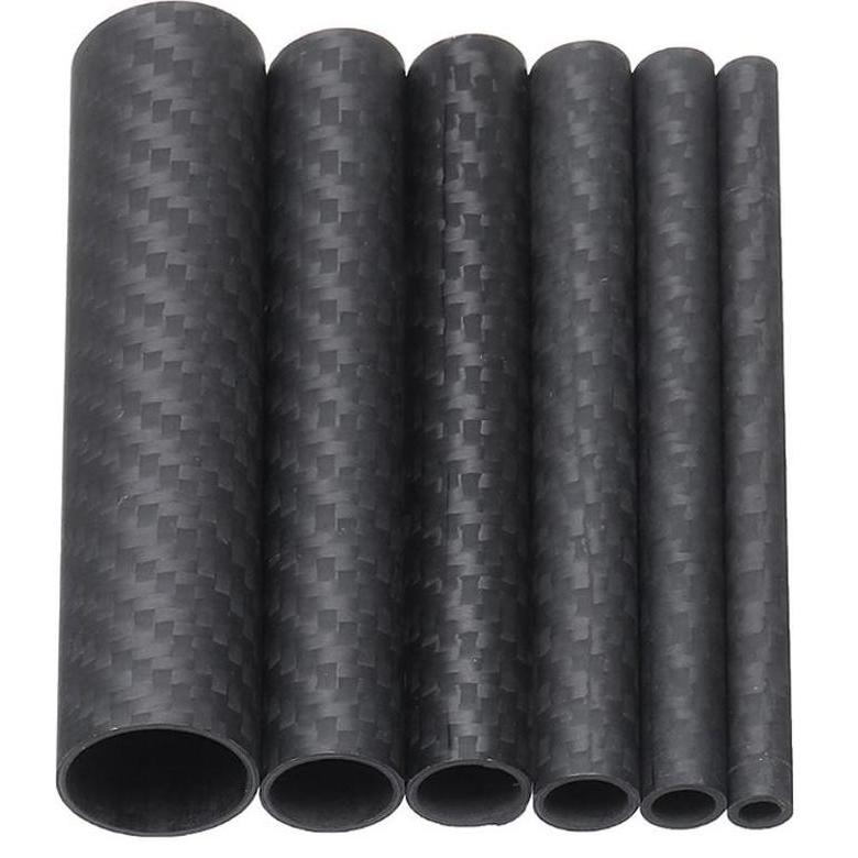 Pipa Carbon Tube OD 12mm ID 10mm Panjang 650mm