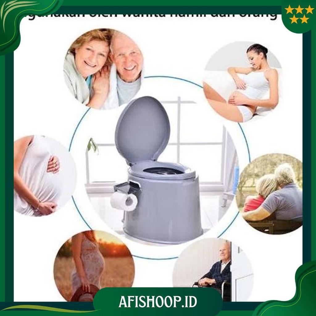 Closet Toilet Duduk Portable + Ember Untuk Lansia & Ibu Hamil - Toilet Duduk Lansia Portable Serbagu
