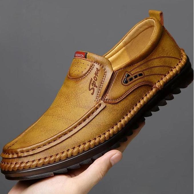 PAMATE Sepatu Pria Kulit Asli Terlaris Style Bisnis Santai Bahan Berkualitas Tinggi Cocok Semua Acar