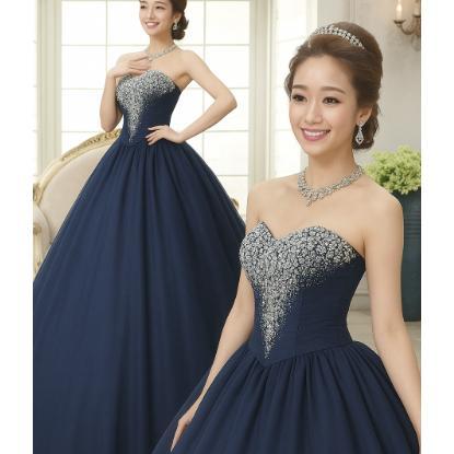 Diskon Gaun Pengantin Korea /Wedding Dress  Wedding Dress  Pita Dengan  Swarozky  Ballgown