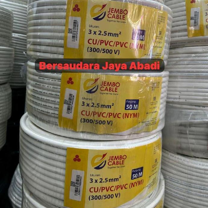 Promo Kabel Nym 3X2.5 Jembo 50M / Nym 3X2,5 Jembo 50Meter
