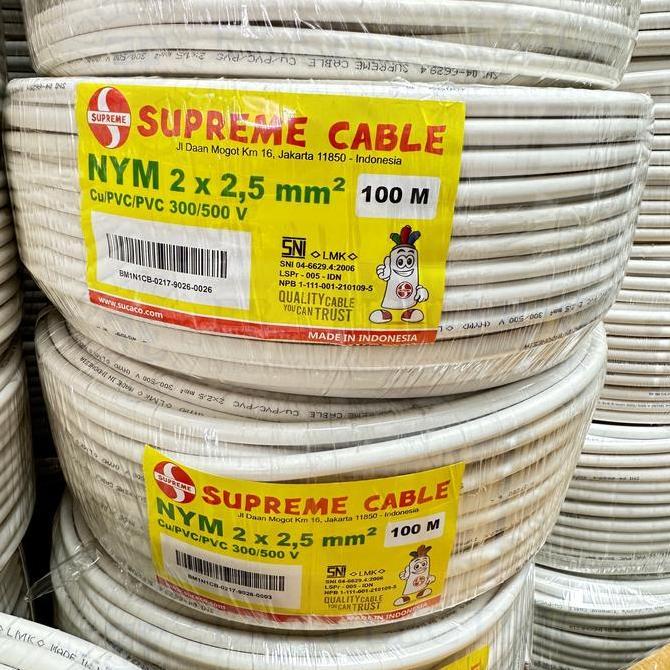 Promo Kabel Nym 2X2,5 2X2.5 100M (Meter) Supreme / Supreme Cable