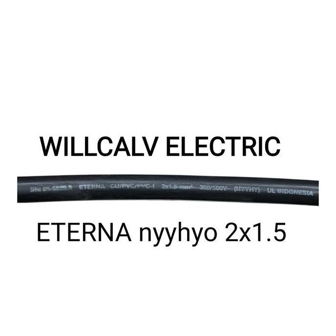 Promo Eterna Kabel Hyo 2X1.5 50M / Kabel Eterna Serabut 2X1.5 50 M Tembaga