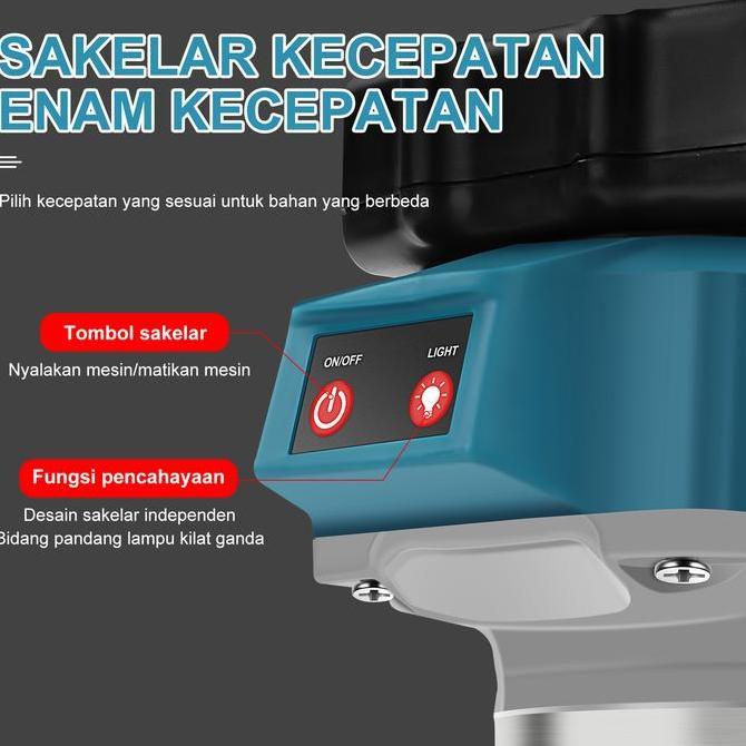 Sale Baifun Mesin Profil Kayu Cordless Router Kayu 2200R/Min Brushless Wood Trimmer Cordless Listrik
