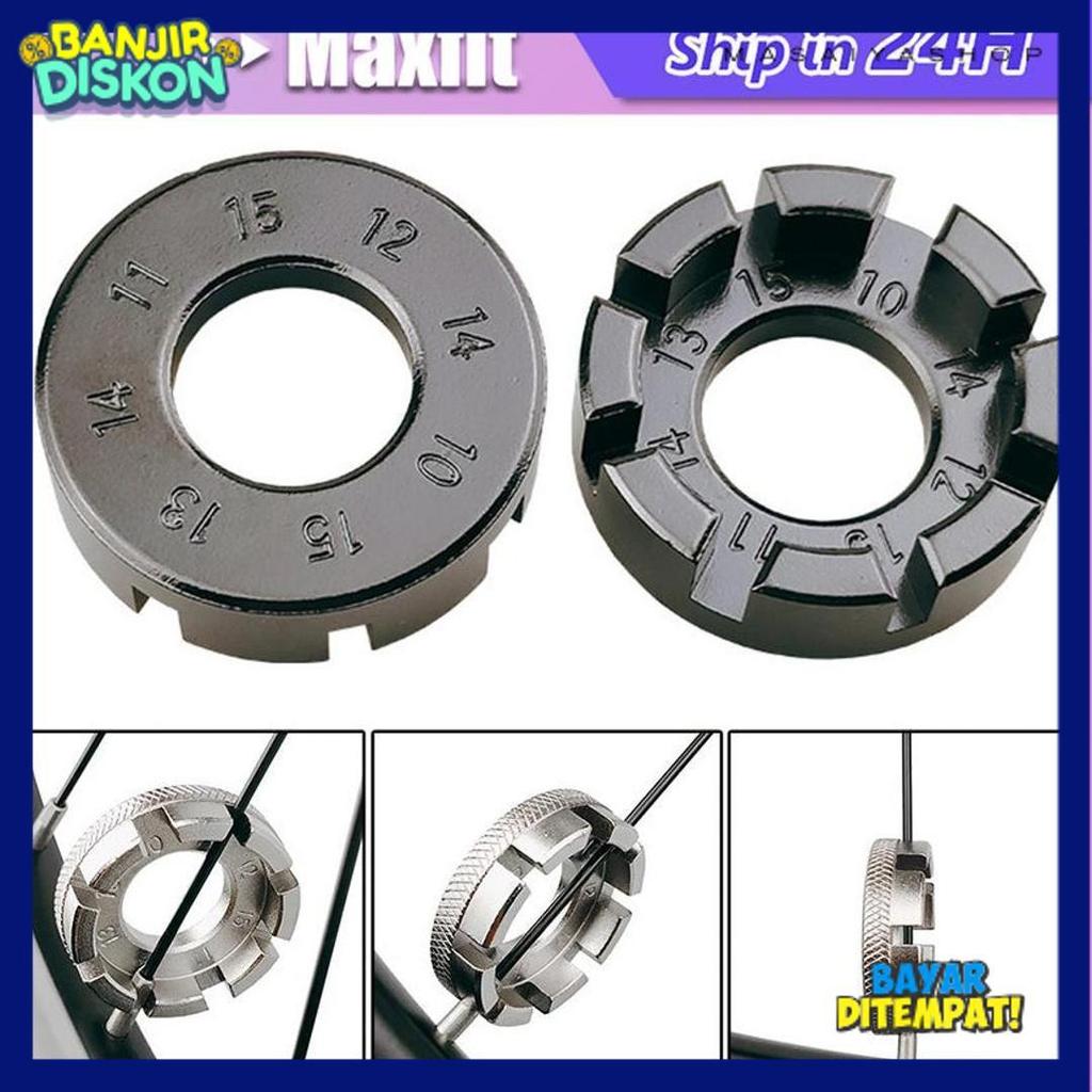 Berkualitas Kunci Setel Stel Jari Jari Velg Sepeda Motor Setel Ruji Spoke Wrench Nipple Tool 10G - 1