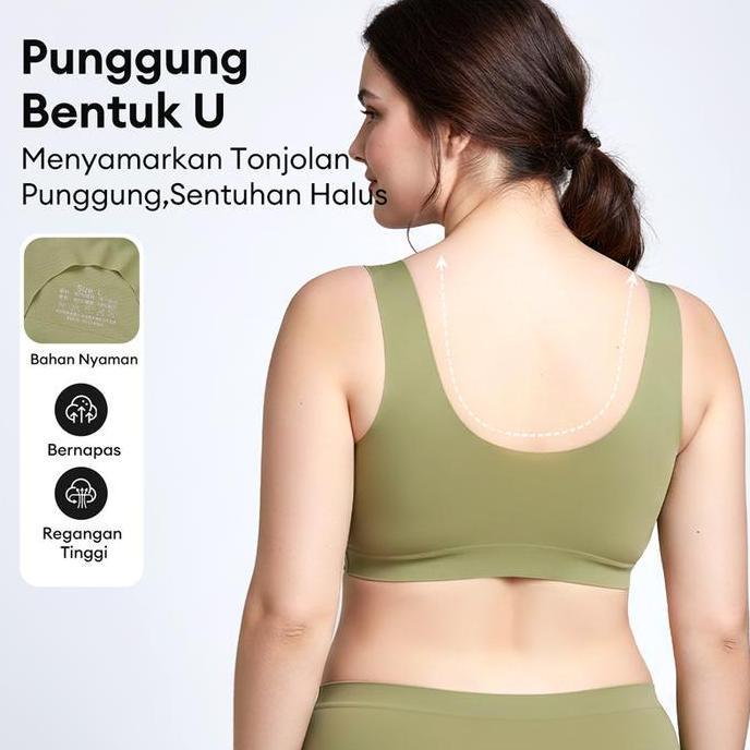 Promo Bra Tanpa Kawat Bra Hamil Dan Menyusui Kait Depan Renda Bra Wanita Besar Seamless Br01 Cod