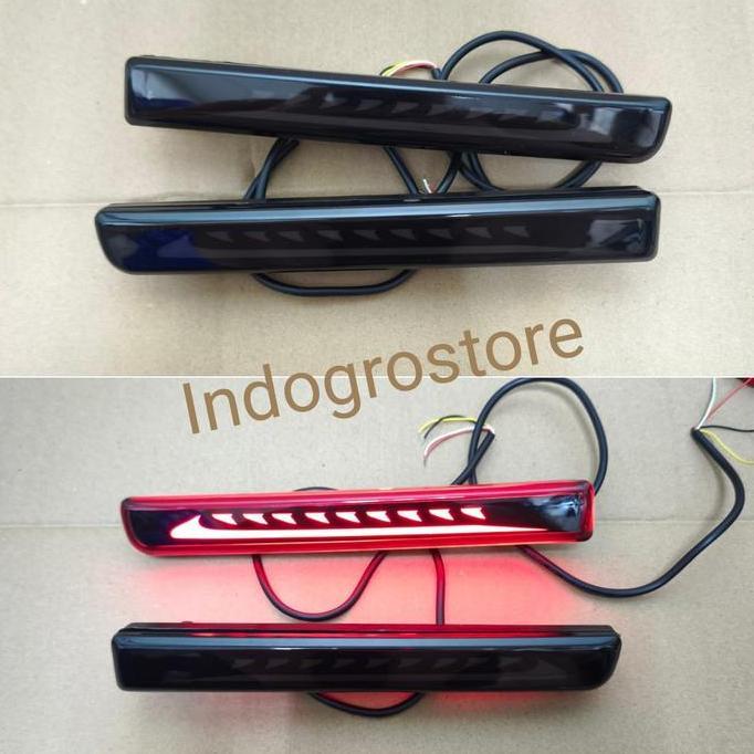 Promo Reflektor LED Lampu Bemper Belakang Mobil Agya / Ayla 2017 2018 2019 2020 2021 2022 2023 Disko