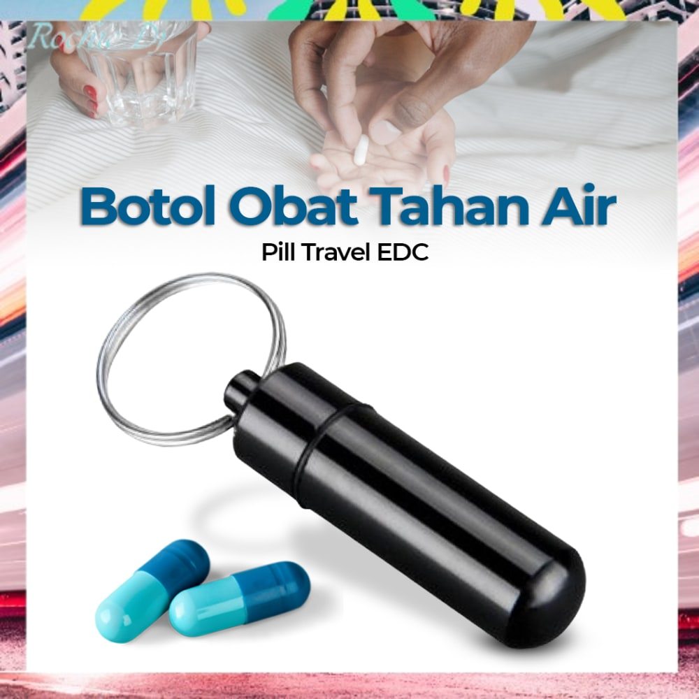 BOTOL OBAT PILL TRAVEL EDC TAHAN AIR - JS207
