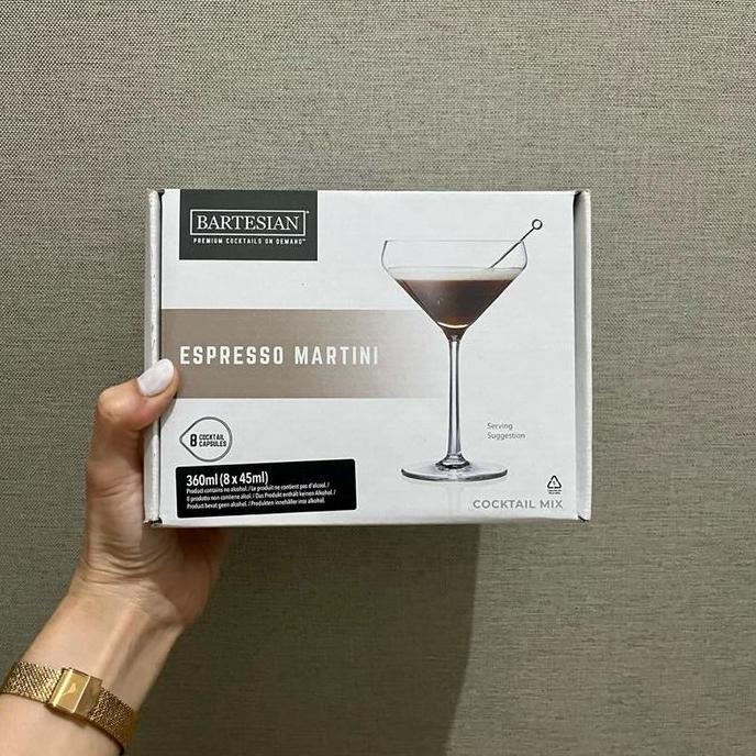[ALKOHOL FREE] Bartesian Espresso Martini Drinks Pods Cocktail Mixer Ingridients for Vodka Cocktail,