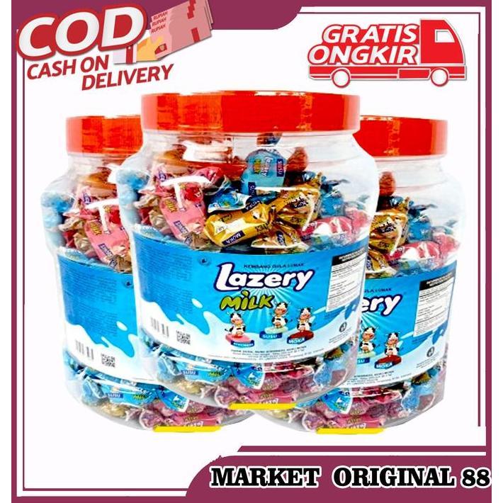 permen Lazery milk Susu isi 200 pcs