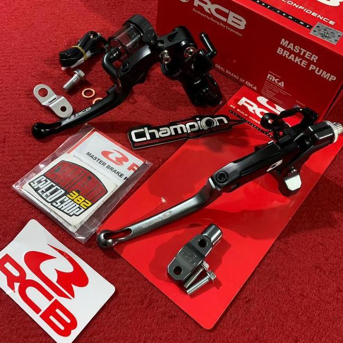 Master Rem Handle Rem Tromol Matic RCB Racing Boy S1 14mm Black Grey