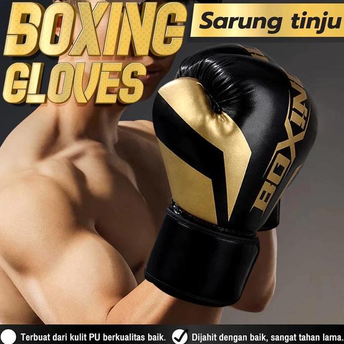 TERLARIS!! SARUNG TINJU GLOVES BOXING MUAY THAI FHTING TRAINING KICK BOXING 10OZ 12OZ