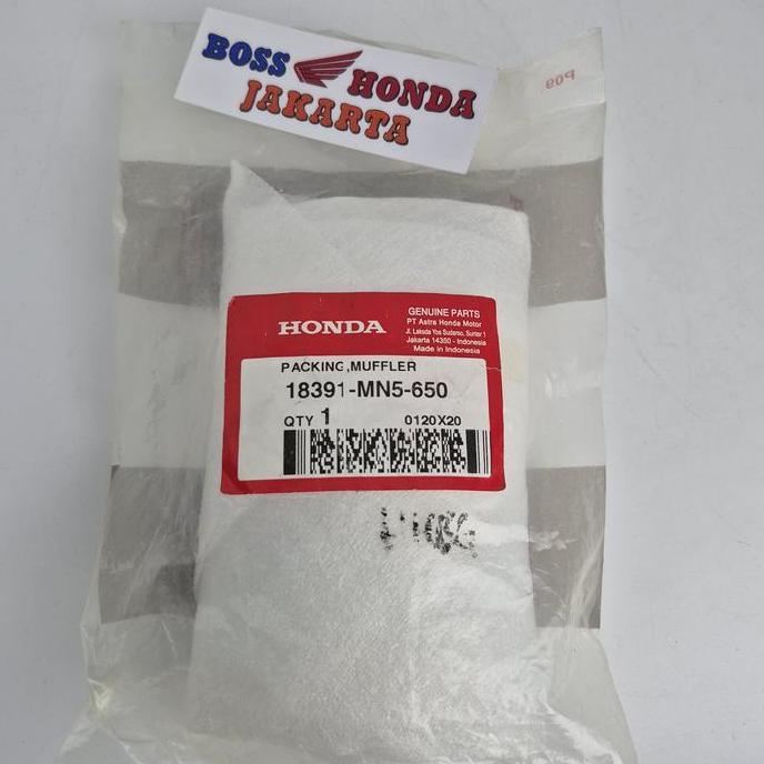 18391-MN5-650 : GASKET PAKING KNALPOT CBR150R K45G, K45N, CB150R K15G, K15M, K15P ORIGINAL AHM
